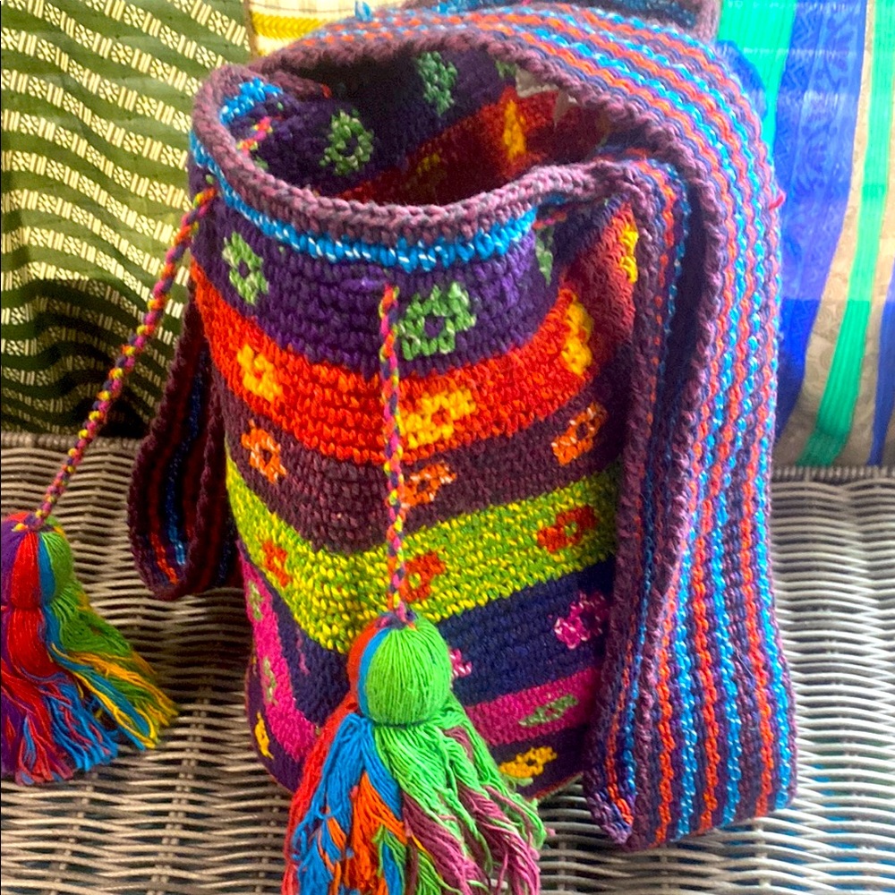Handmade flower bag